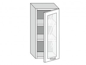 19.40.3 Шкаф настенный (h=913) на 400мм с 1-ой стекл. дверцей в Ирбите - irbit.magazin-mebel74.ru | фото