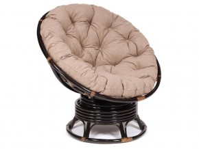 Кресло-качалка Papasan w 23/01 B с подушкой Antique brown, экошерсть Коричневый в Ирбите - irbit.magazin-mebel74.ru | фото