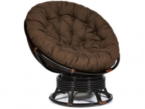 Кресло-качалка Papasan w 23/01 B с подушкой Antique brown, ткань Коричневый в Ирбите - irbit.magazin-mebel74.ru | фото