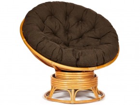 Кресло-качалка Papasan w 23/01 B с подушкой Honey, ткань Коричневый в Ирбите - irbit.magazin-mebel74.ru | фото