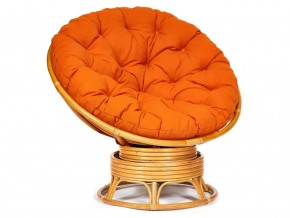 Кресло-качалка Papasan w 23/01 B с подушкой Honey, ткань Оранжевый в Ирбите - irbit.magazin-mebel74.ru | фото