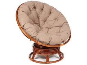 Кресло-качалка Papasan w 23/01 B с подушкой Pecan, экошерсть Коричневый в Ирбите - irbit.magazin-mebel74.ru | фото