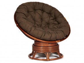 Кресло-качалка Papasan w 23/01 B с подушкой Pecan, ткань Коричневый в Ирбите - irbit.magazin-mebel74.ru | фото