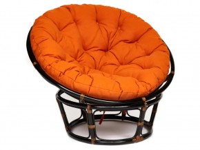 Кресло Papasan 23/01 W с подушкой Antique brown, ткань Оранжевый в Ирбите - irbit.magazin-mebel74.ru | фото