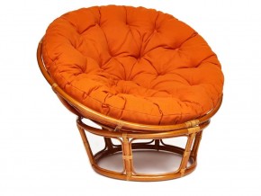 Кресло Papasan 23/01 W с подушкой Cognac, ткань Оранжевый в Ирбите - irbit.magazin-mebel74.ru | фото