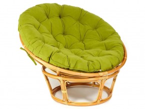 Кресло Papasan 23/01 W с подушкой Honey, флок Олива в Ирбите - irbit.magazin-mebel74.ru | фото