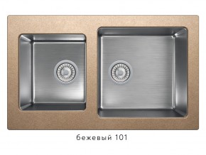 Мойка комбинированная Tolero twist TTS-840 Бежевый 101 в Ирбите - irbit.magazin-mebel74.ru | фото