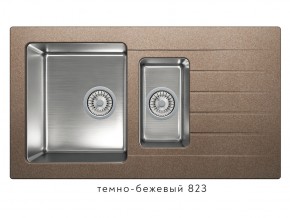 Мойка комбинированная Tolero twist TTS-890 Темно-бежевый 823 в Ирбите - irbit.magazin-mebel74.ru | фото