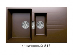 Мойка кварцевая Tolero Loft TL-860 Коричневый 817 в Ирбите - irbit.magazin-mebel74.ru | фото