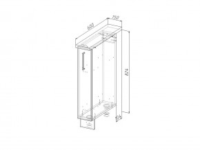 НМ 15 Модуль нижний 150 мм Без Столешницы в Ирбите - irbit.magazin-mebel74.ru | фото