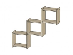 Полка Квадро ясень шимо светлый в Ирбите - irbit.magazin-mebel74.ru | фото