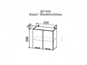 Шкаф верхний ДП600мм с 2-мя дверками в Ирбите - irbit.magazin-mebel74.ru | фото