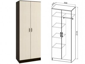 ШКР800.2 Шкаф 2х-створчатый комби в Ирбите - irbit.magazin-mebel74.ru | фото